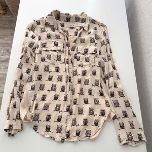 Anthro Porridge Owl Top